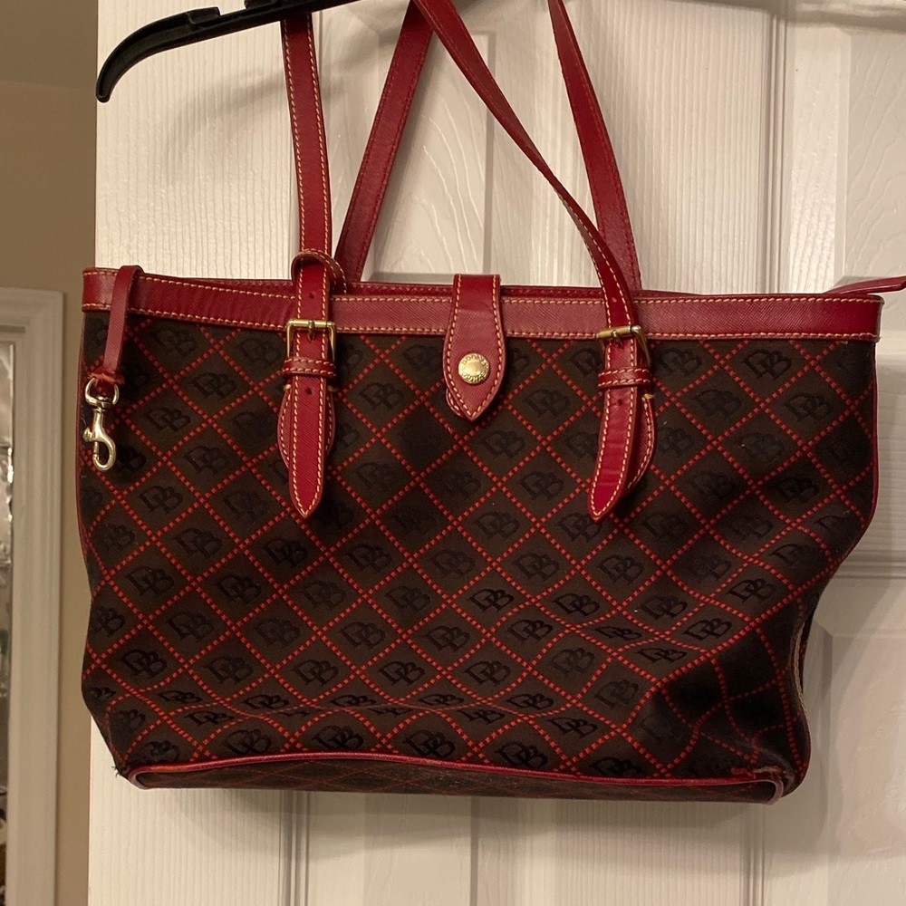 Dooney & Bourke red and black handbag